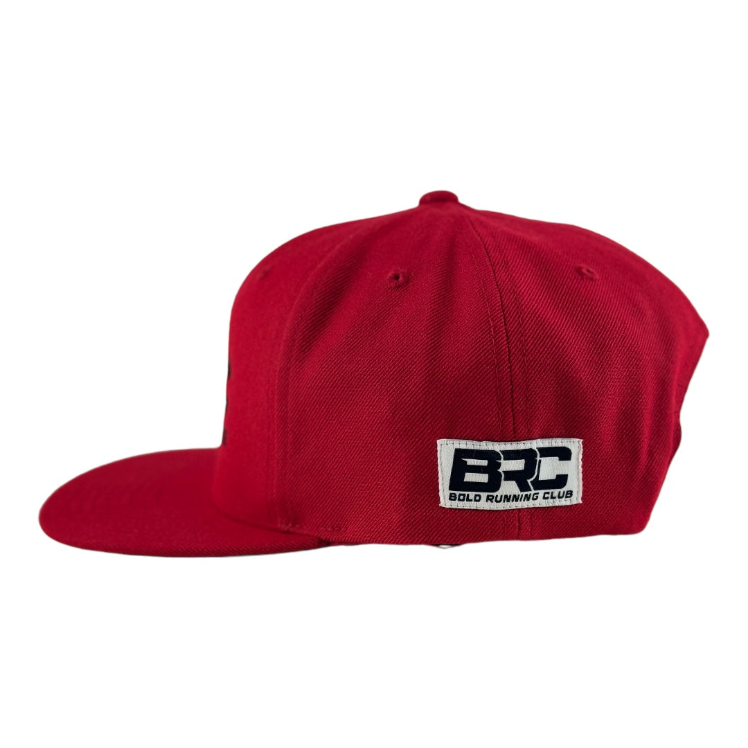 style meet style meet official brc logo premium snapback / red