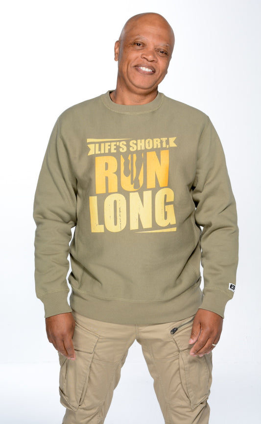 Life's Short, Run Long Crewneck